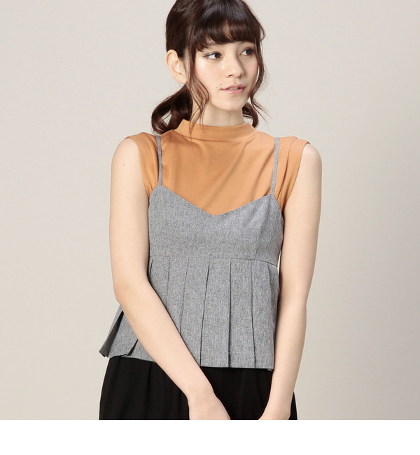 【ローズ バッド/ROSE BUD】 LBL-15141 PLEATED CAMISOLE BLOUSE [送料無料]
