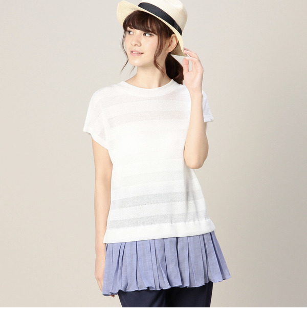 LBL-15143 PLEATED LAYERD TUNIC