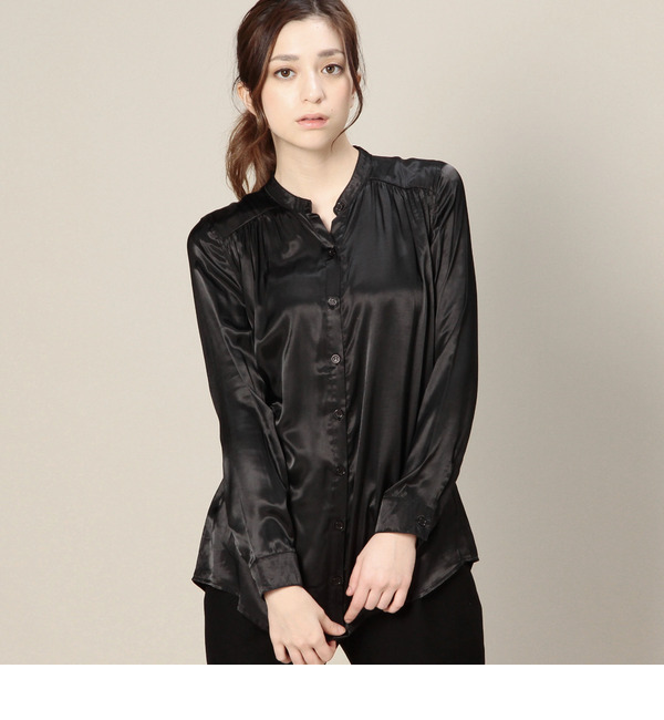 【ローズ バッド/ROSE BUD】 LSH-15105 STAND/C L/S SHIRT [送料無料]