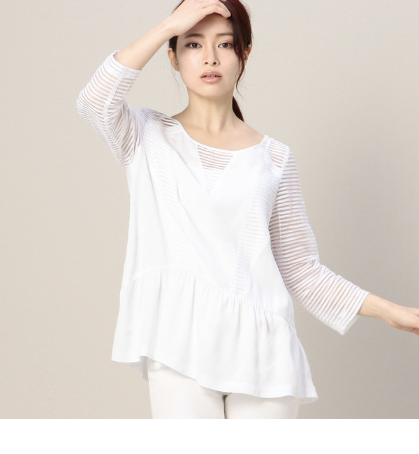 【ローズ バッド/ROSE BUD】 （2TWO）GIHAN AJOURE TOP [送料無料]