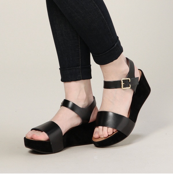 【ローズ バッド/ROSE BUD】 【店頭人気】SG634 VACCHETTA ANKLE STRAP WEDGE SANDAL [送料無料]