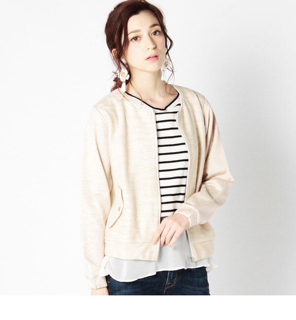 【ローズ バッド/ROSE BUD】 LCTT-15186 FRONT ZIP BLOUSON [送料無料]