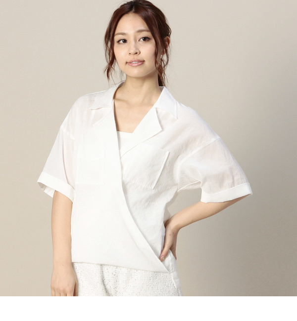 S-LBL-15105 H/S CACHE-COEUR BLOUSE