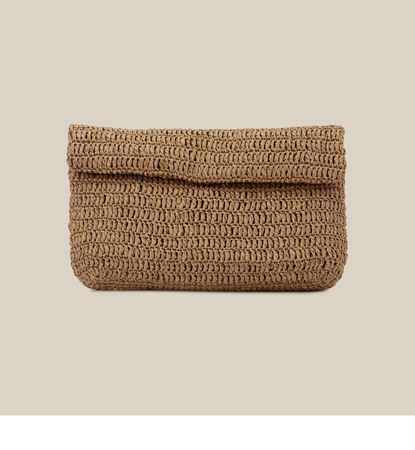 XCJ29996 LUREX STRAW 2WAY BAG