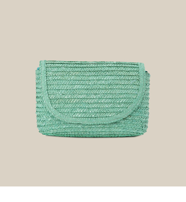 【ローズ バッド/ROSE BUD】 【雑誌掲載】（LAIZHOU）XCJ29772 STRAW CLUTCH BAG [送料無料]