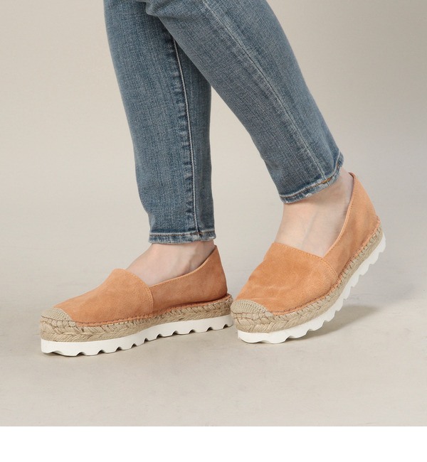 【ローズ バッド/ROSE BUD】 E10160 SUEDE WHITE SOLE ESPADRILLE [送料無料]