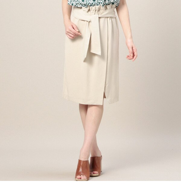 LSK-15123 W/TIED SLIT SKIRT