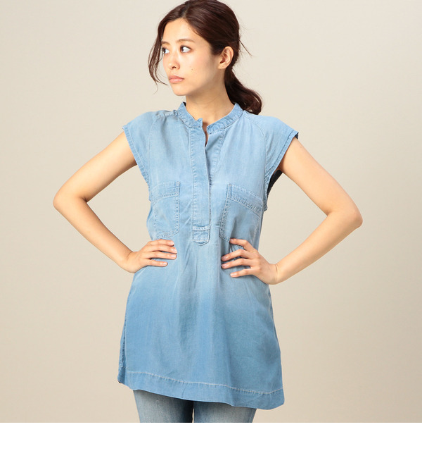 S-LBL-15107 SLV-LESS SHIRT