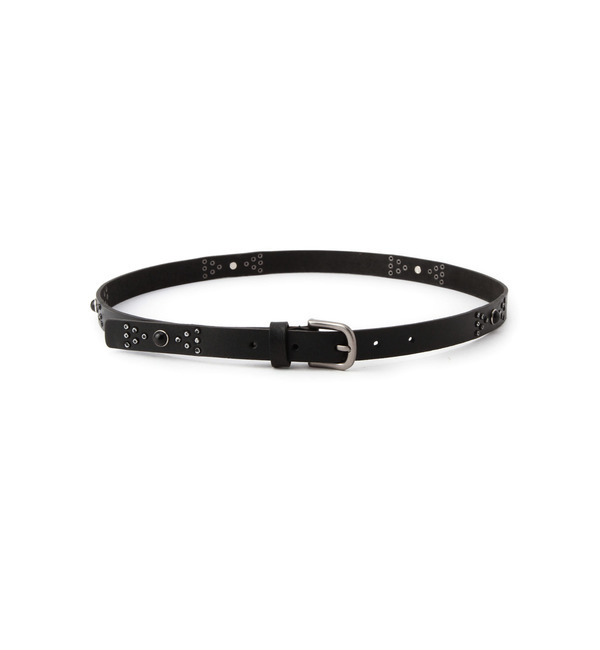 【ローズ バッド/ROSE BUD】 HTH20129 STUDS LEATHER NARROW BELT [送料無料]
