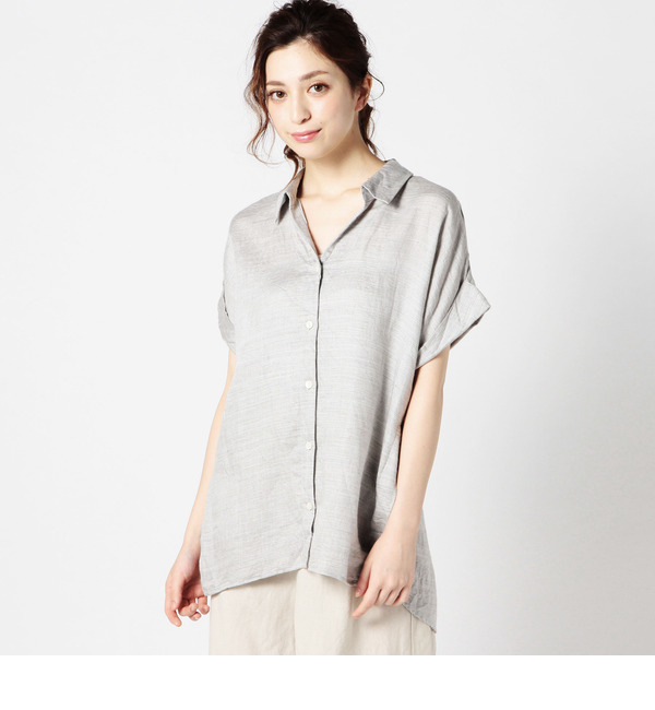 LSH-15116 FRENCH SLEEVE TUNIC SHIRT