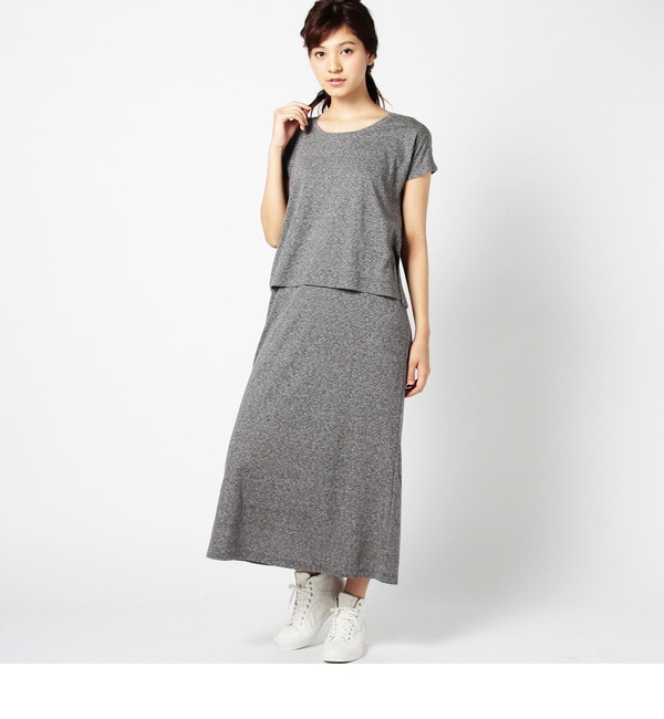 【ローズ バッド/ROSE BUD】 S-LCTO-15108 C/N-T & MAXI DRESS [送料無料]