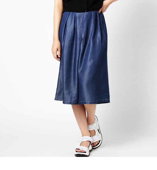 S-LPT-15114 TUCKED GAUCHO PANTS