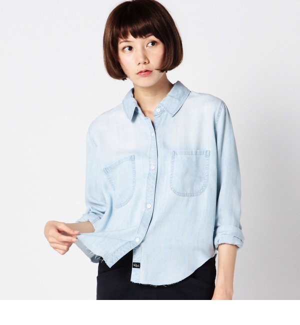 【ローズ バッド/ROSE BUD】 (RAILS)RW55624 CARTER CUTOFF DENIM L/S SHIRT [送料無料]