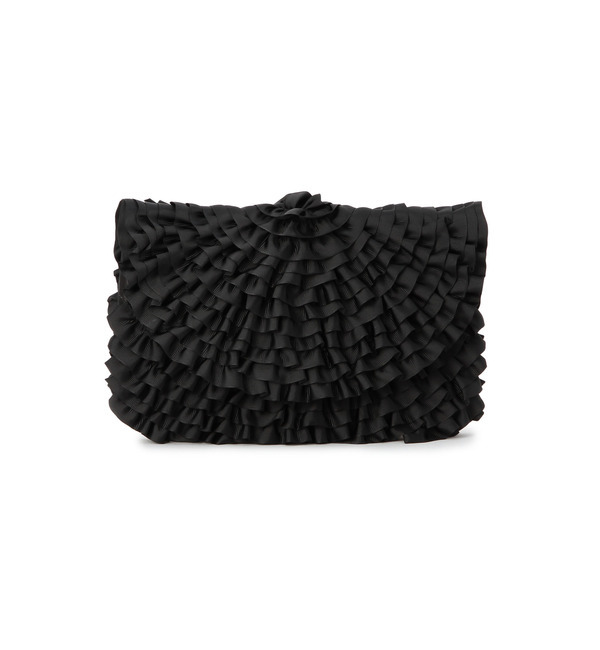 【ローズ バッド/ROSE BUD】 (LL ACCESSORIES)B783 LAYERED FRILL CLUTCH BAG [送料無料]