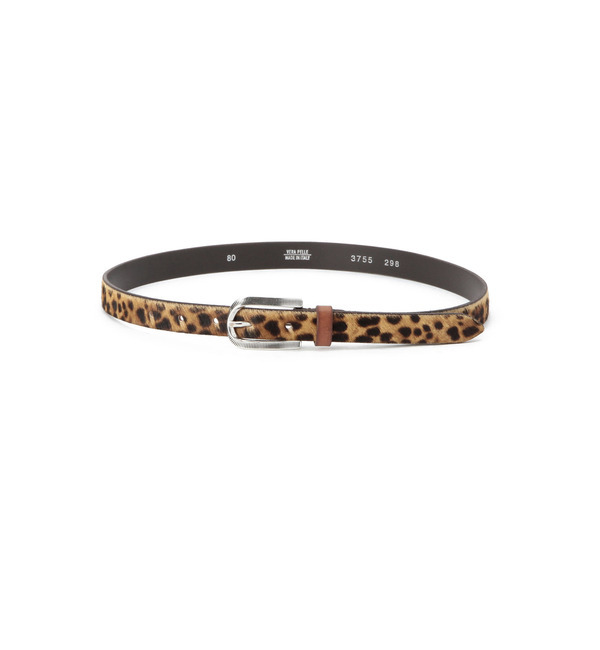 【ローズ バッド/ROSE BUD】 【カタログ掲載】(MARTINICA BELTS)3755 298/PMT BK CALF HAIR NERROW BELT [送料無料]