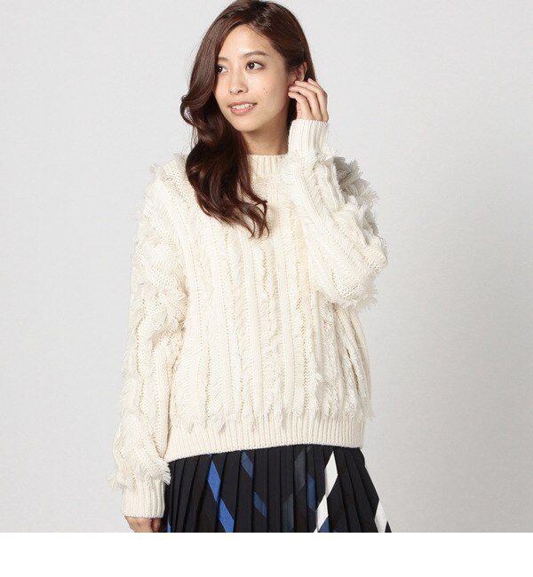 【カタログ掲載】(DEBY DEBO)RONY SHORT FRINGE SWEATER