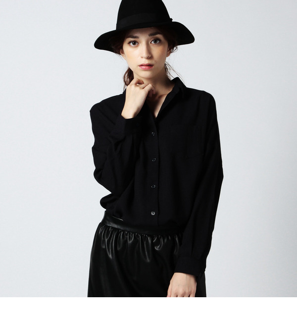 【ローズ バッド/ROSE BUD】 【カタログ掲載】LSH-15204 DROP SLV. BIG SHIRT [送料無料]