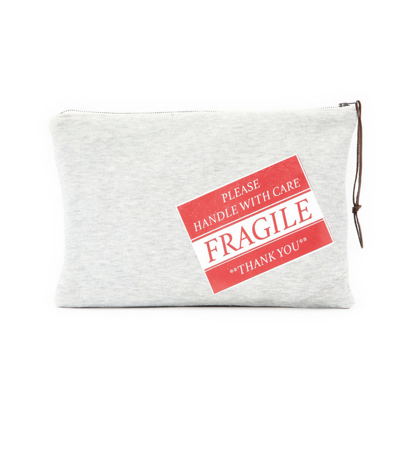 【ローズ バッド/ROSE BUD】 【カタログ掲載】07-122-CL-OS FRAGILE STICKER SWEAT CLUTCH [送料無料]