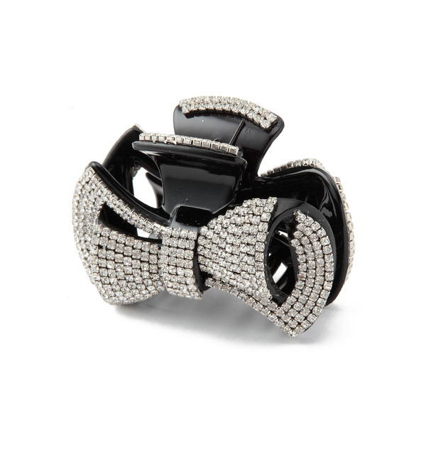 【ローズ バッド/ROSE BUD】 (LL ACCESSORIES)W157 RHINESTONE RIBBON HAIR CLIP [送料無料]