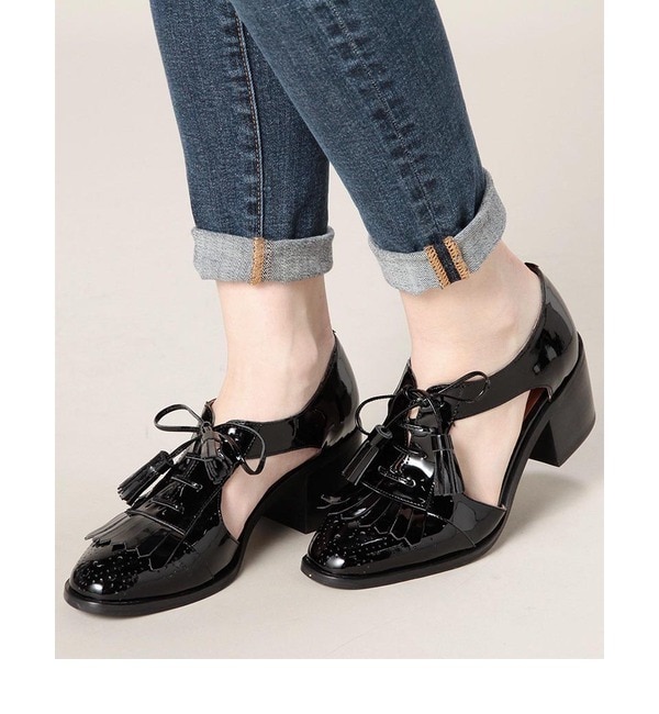 【ローズ バッド/ROSE BUD】 (JEFFREY CAMPBELL FOR ROSE BUD)9087-47 TASSEL SIDE OPEN SHOES [送料無料]