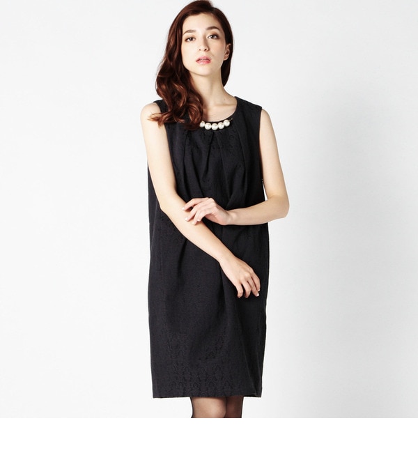 【ローズ バッド/ROSE BUD】 LOP-15209 PEAL/N SLEEVE-LESS DRESS [送料無料]