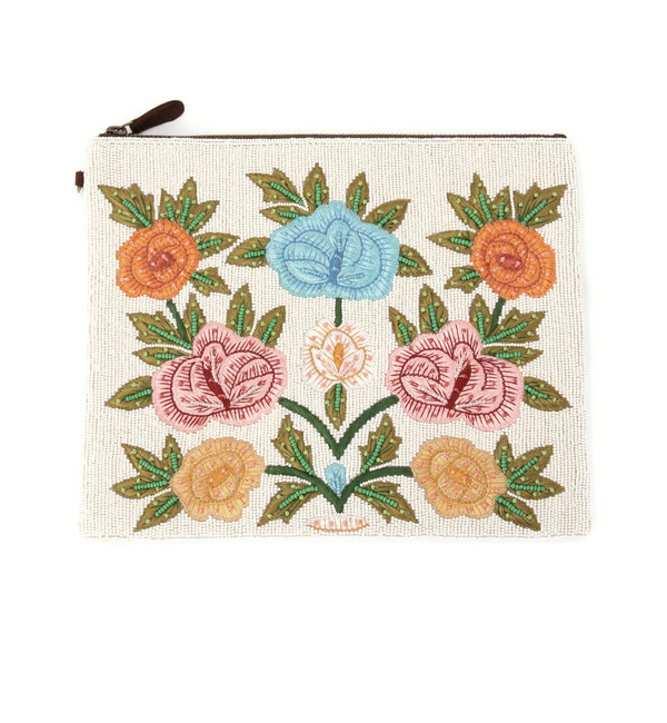 【ローズ バッド/ROSE BUD】 (ANANAYA)AN01579 BEADED FLORAL CLUTCH BAG [送料無料]