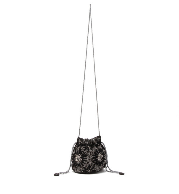 【ローズ バッド/ROSE BUD】 (SALUJA)SE142-4034 FLOWER BEADE SMALL BAG [送料無料]