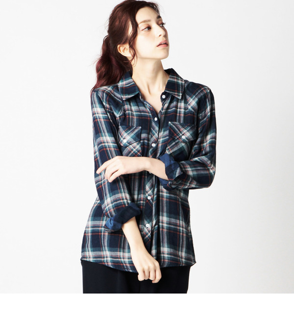 【ローズ バッド/ROSE BUD】 【カタログ掲載】(RAILS)RW75110 KENDRA CHECK COTTON WESTERN LSSHIRT [送料無料]