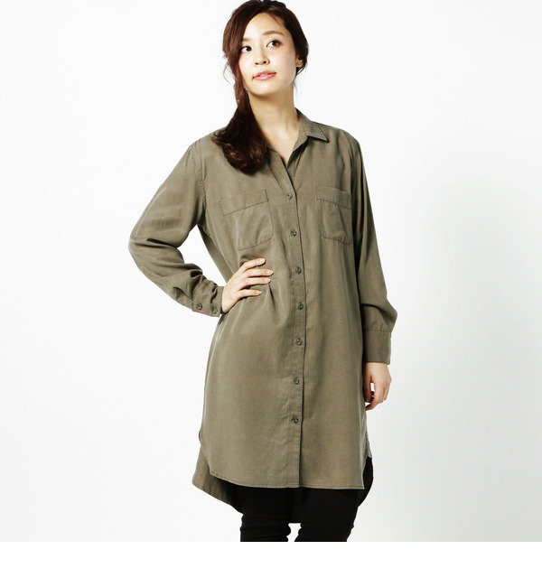 【ローズ バッド/ROSE BUD】 LSH-15207 L/S LONG SHIRT [送料無料]