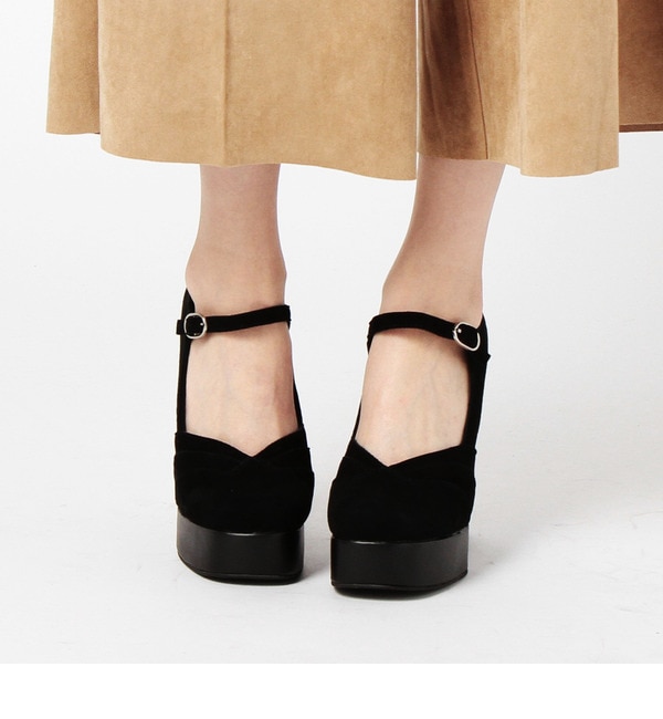 【ローズ バッド/ROSE BUD】 (JEFFREY CAMPBELL FOR ROSE BUD)HA:F1585 SELF COVERED STRAP HEEL PUMPS [送料無料]