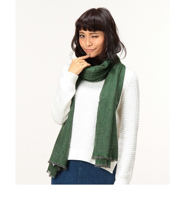 【ローズ バッド/ROSE BUD】 (AHUJASONS SHAWL)MQ-GAUZE CASHMERE TWILL SOLID COL SCARF [送料無料]