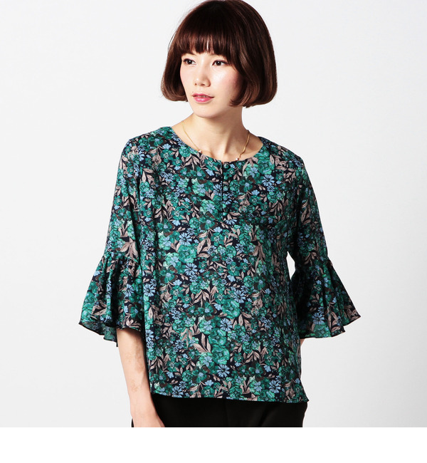 【ローズ バッド/ROSE BUD】 S-LBL-15206 FLARE SLV. P/O BLOUSE [送料無料]