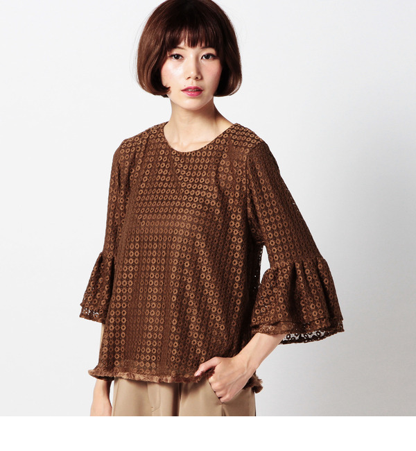 【ローズ バッド/ROSE BUD】 S-LBL-15207 FRILL/S P/O BLOUSE [送料無料]