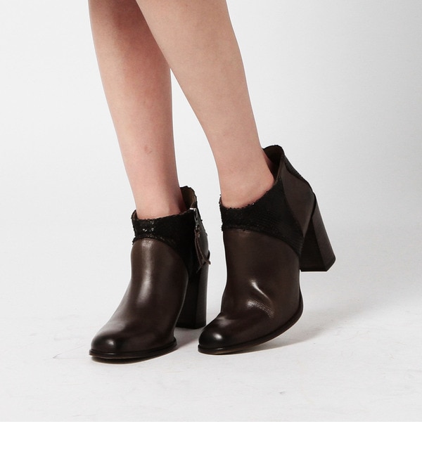 【ローズ バッド/ROSE BUD】 （JOE SANCHEZ）18341JS SNAKE PANEL MED HEEL BOOTIE [送料無料]