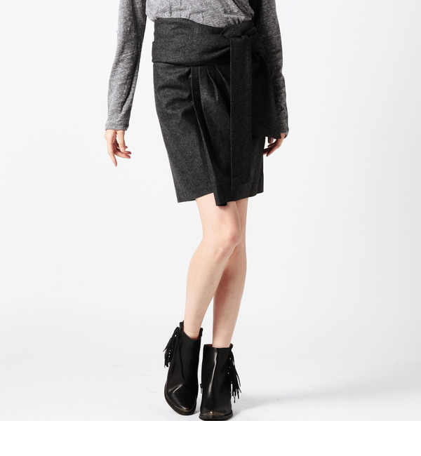 【ローズ バッド/ROSE BUD】 (ACHRO)MS3134 BELTED WRAP MINI SKIRT [送料無料]