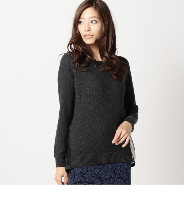 【ローズ バッド/ROSE BUD】 LK-15293 BACK TULLE L/S P/O [送料無料]