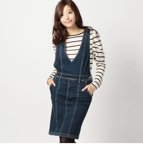 【ローズ バッド/ROSE BUD】 LOP-15224 V/NECK JUMPER SKIRT [送料無料]