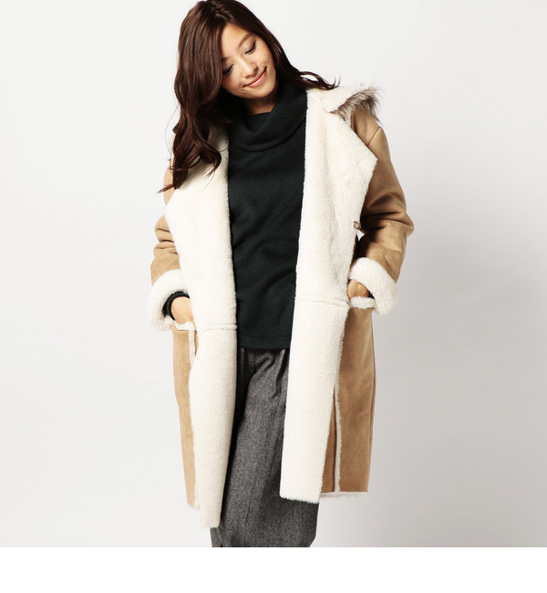 【ローズ バッド/ROSE BUD】 LC-15223 DROP/S HOODED COAT [送料無料]