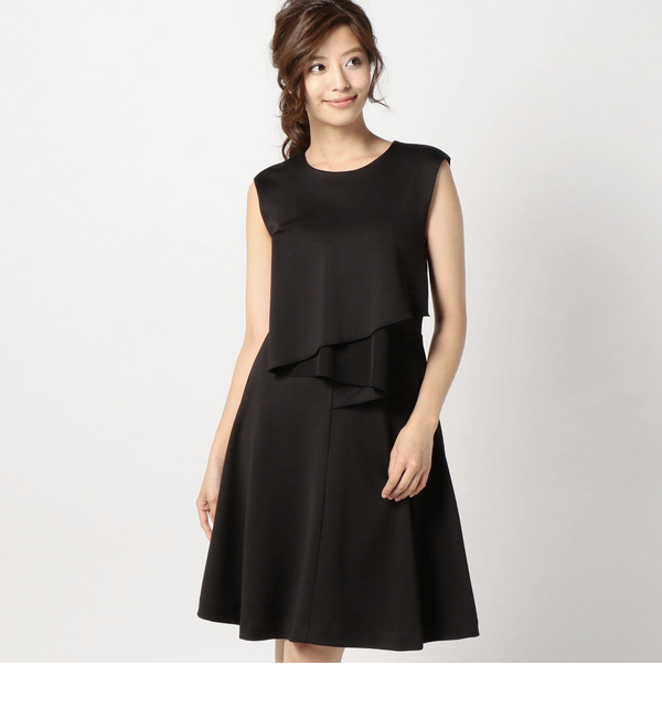 【ローズ バッド/ROSE BUD】 LOP-15226 RUFFLED SLV-LESS DRESS [送料無料]