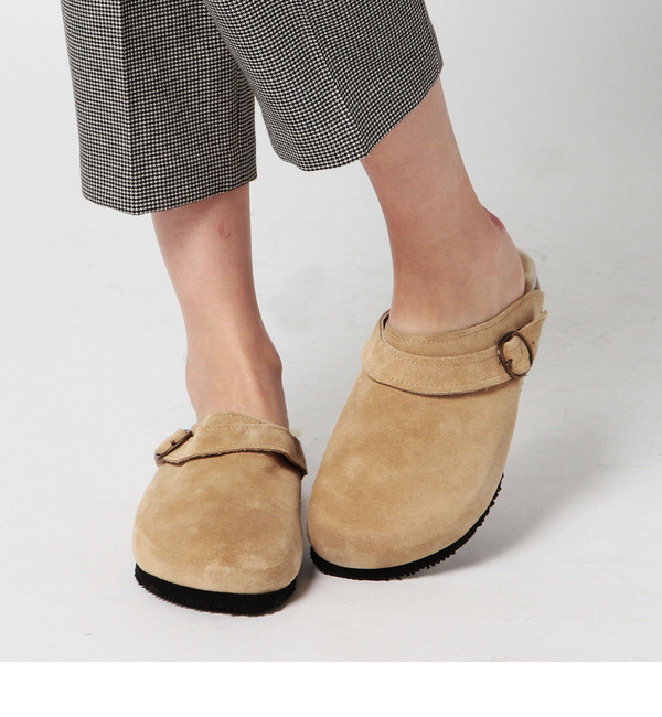 【ローズ バッド/ROSE BUD】 【カタログ掲載】（BOSABO）254-PDP-109 BR/030 SUEDE/MOUTON SANDAL [送料無料]