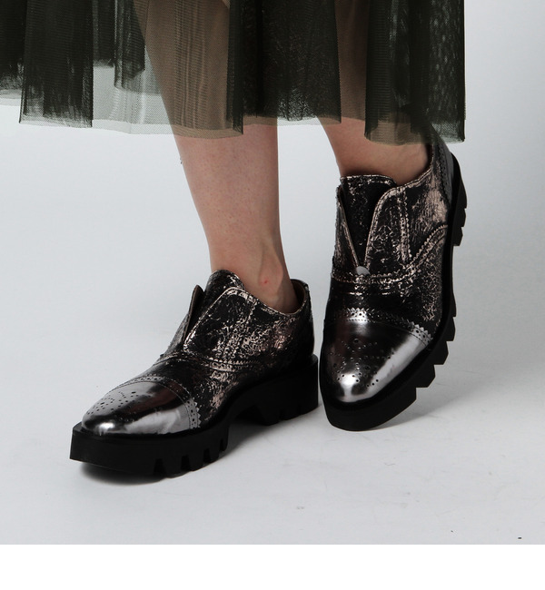【ローズ バッド/ROSE BUD】 (HEGOS MODA-V.V.M)9392 SPECHIO/CRAK CHUNK SOLE SLIPON SHOE [送料無料]