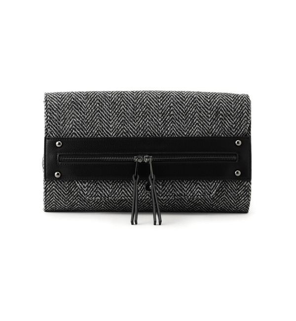 【ローズ バッド/ROSE BUD】 YZ43012OS TEXTILE FLAP CLUTCH BAG [送料無料]