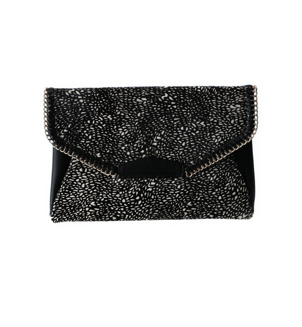 【ローズ バッド/ROSE BUD】 (LL ACCESSORIES)B1822C ANIMAL HAIR CLUTCH BAG [送料無料]