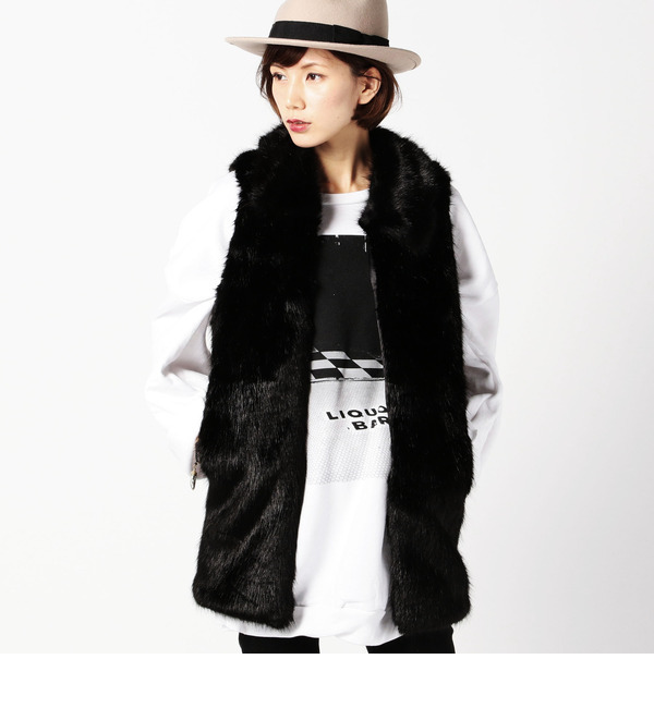 【ローズ バッド/ROSE BUD】 LJ-15210 STANDARD/C LONG VEST [送料無料]