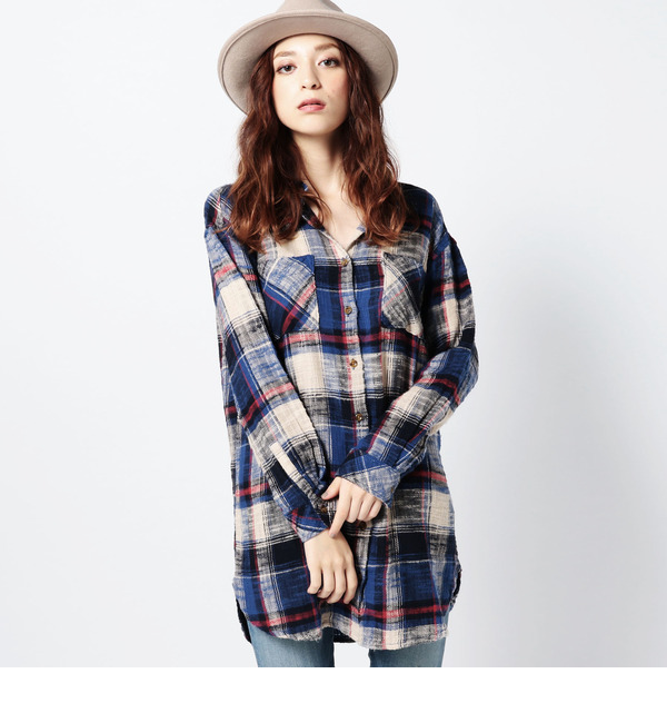 【ローズ バッド/ROSE BUD】 S-LOP-15208 2-PKT L/S SHIRT DRESS [送料無料]