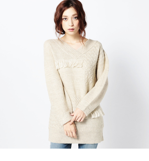 【ローズ バッド/ROSE BUD】 LK-15206 MIX PATTERN V/N P/O [送料無料]