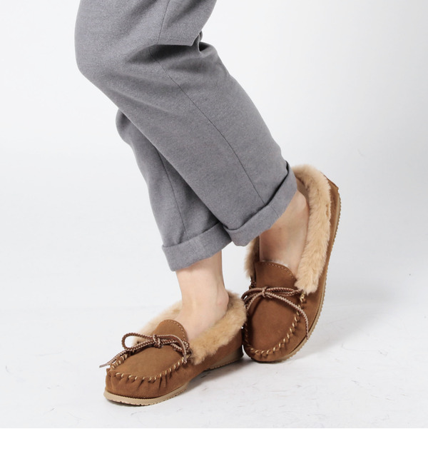 【ローズ バッド/ROSE BUD】 101-766-04 SUEDE WOMENS MOCCASIN [送料無料]