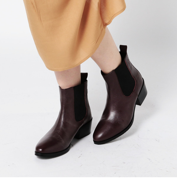 【ローズ バッド/ROSE BUD】 20837 TABRIZ LEATHER SIDE GORE SHORT BOOTS [送料無料]
