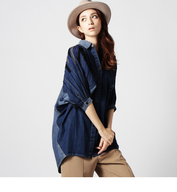 【ローズ バッド/ROSE BUD】 （CONDITIONS APPLY）CA32176 FAIR&BALANCED SHIRT [送料無料]