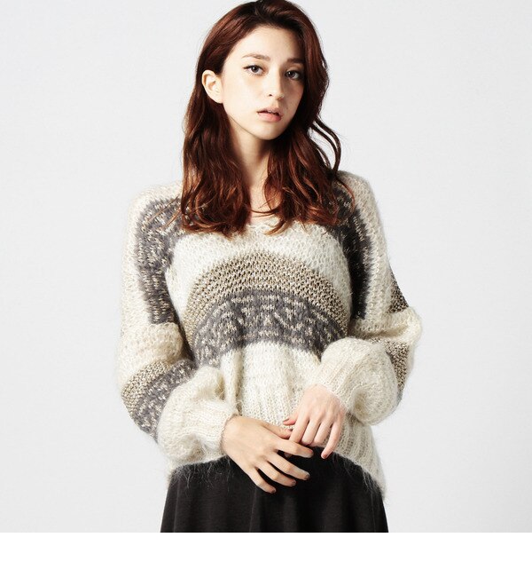 【ローズ バッド/ROSE BUD】 （MES DEMOISELLES…PARIS）JOSY CROPPED KNIT [送料無料]